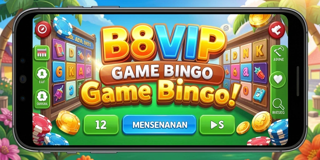 Tampilan utama B8VIP menampilkan gameplay Bingo yang seru.