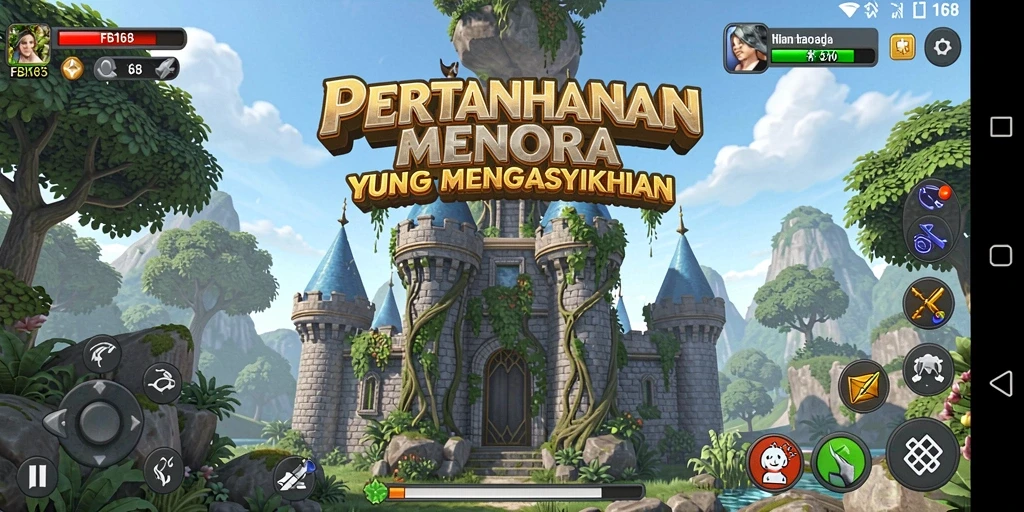 Tampilan mendebarkan dari pertarungan menara dalam FB168.