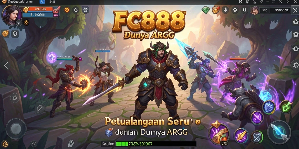 Screenshot gameplay FC888 menampilkan aksi bertempur yang mendebarkan.