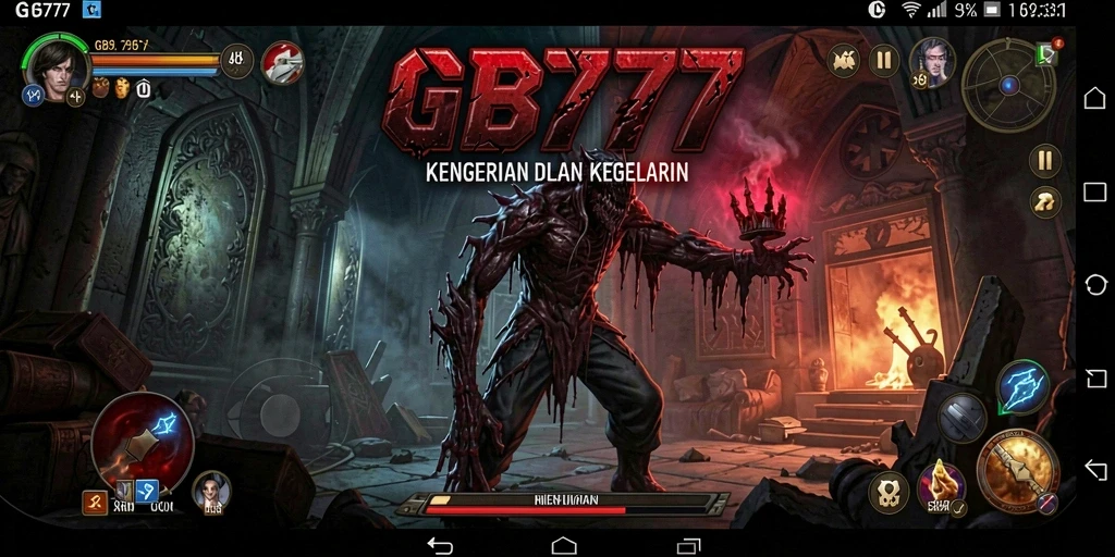 Screenshot menampilkan momen menyeramkan dalam gameplay GB777.
