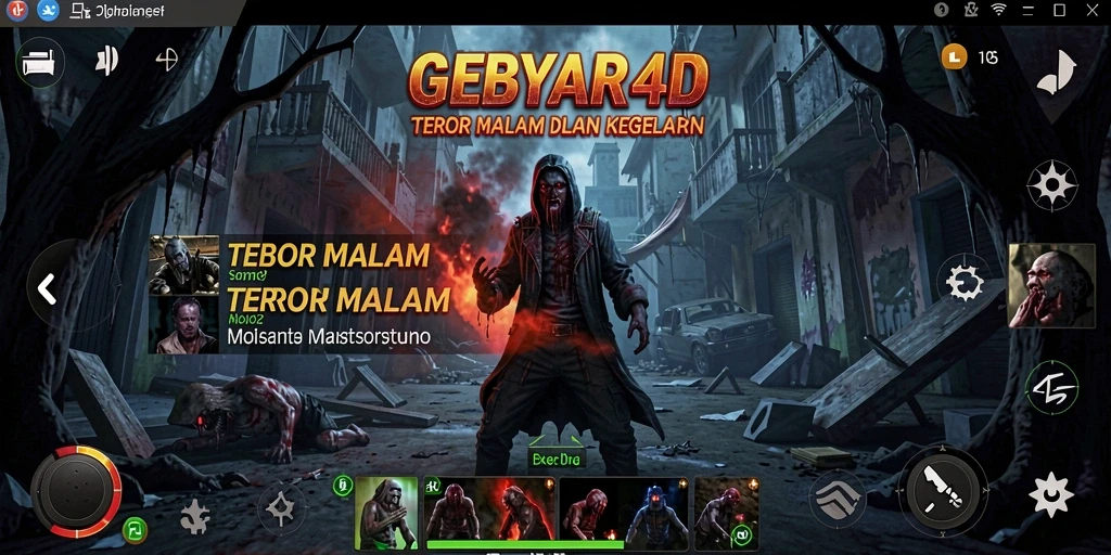 Gameplay seram di GEBYAR4D dengan makhluk menakutkan.