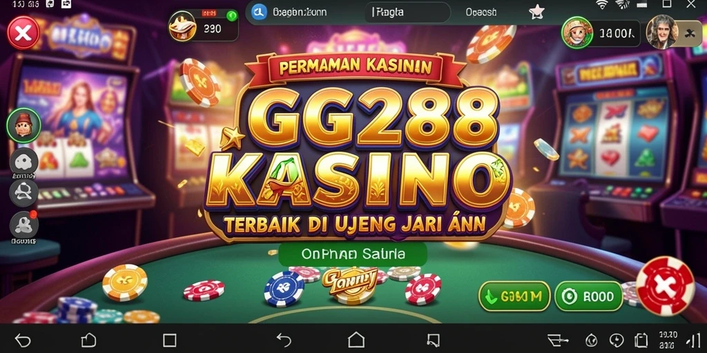 Tampilan utama GG288 menampilkan pilihan permainan kasino yang menarik.