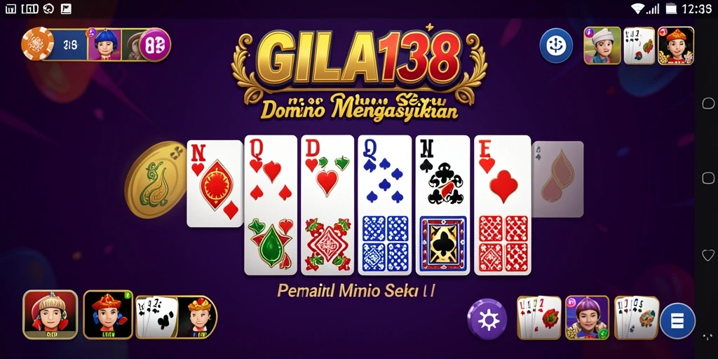 Screenshot gameplay GILA138 menampilkan keseruan permainan domino.