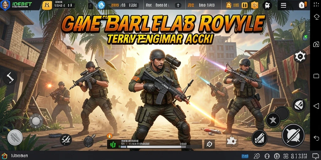 Tampilan menarik dari gameplay Battle Royale di IDEBET.