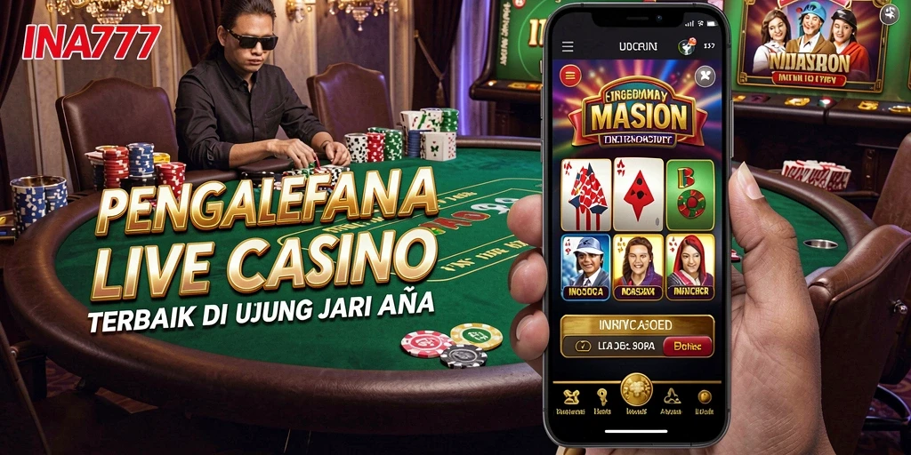 Tampilan menarik dari gameplay Live Casino di INA777.