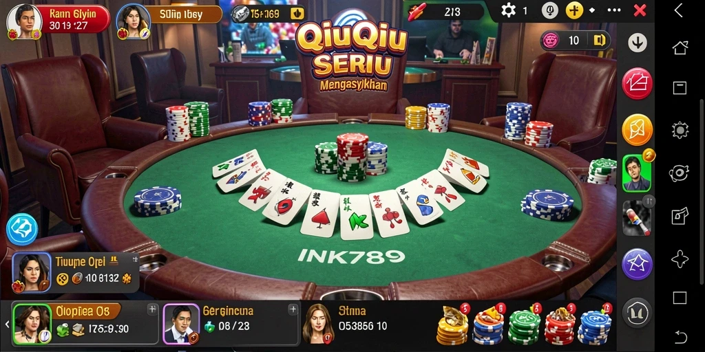 Screenshot gameplay QiuQiu yang mengasyikkan di INK789.