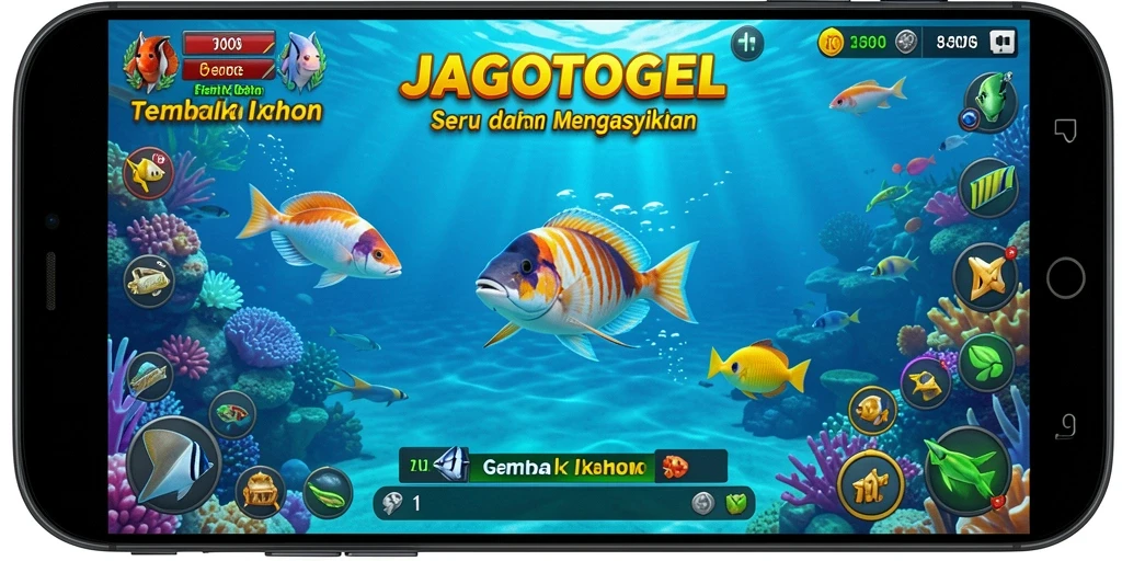 Gameplay JAGOTOGEL yang seru dengan aksi Tembak Ikan.