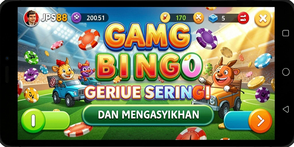 Screenshot gameplay JPS88 yang menunjukkan suasana permainan Bingo.
