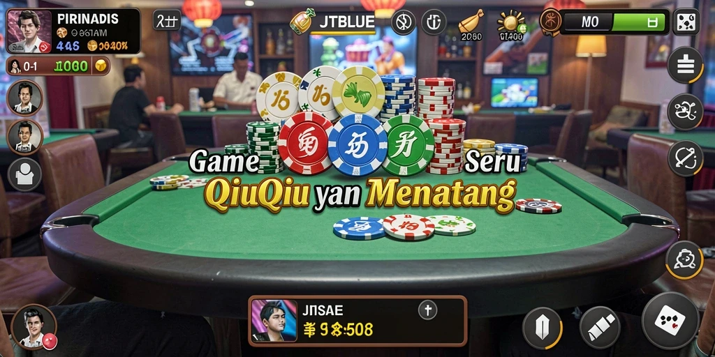 Gameplay QiuQiu JTBLUE yang menarik dan kompetitif.