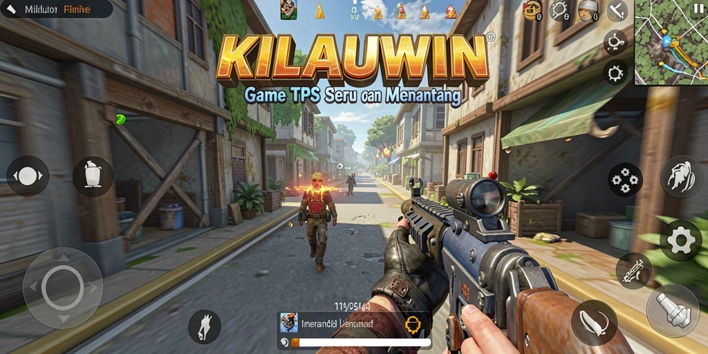 Tangkapan layar gameplay KILAUWIN menampilkan aksi mendebarkan dalam permainan TPS.