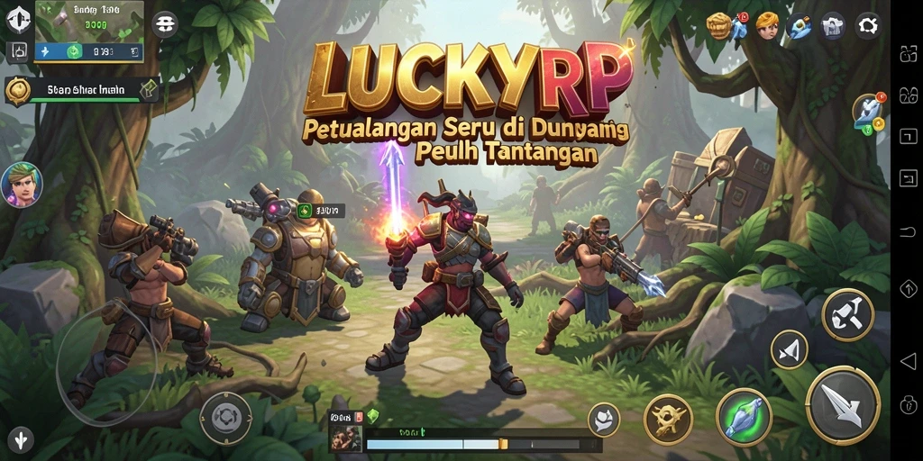 Gameplay petualangan yang mendebarkan di LUCKYRP.