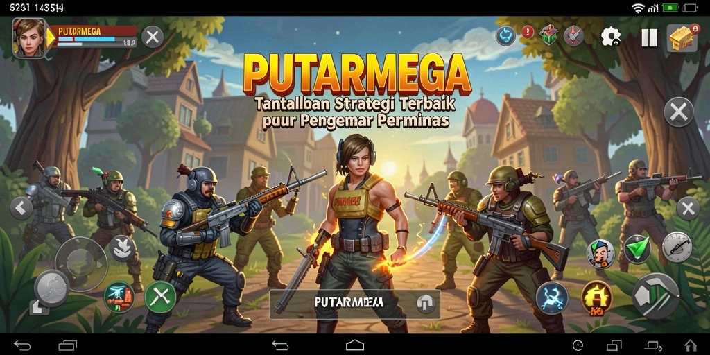 Tampilan utama gameplay PUTARMEGA yang menampilkan strategi yang seru.