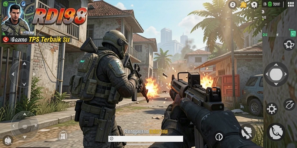 Screenshot RDI88 menampilkan aksi seru dalam gameplay TPS.