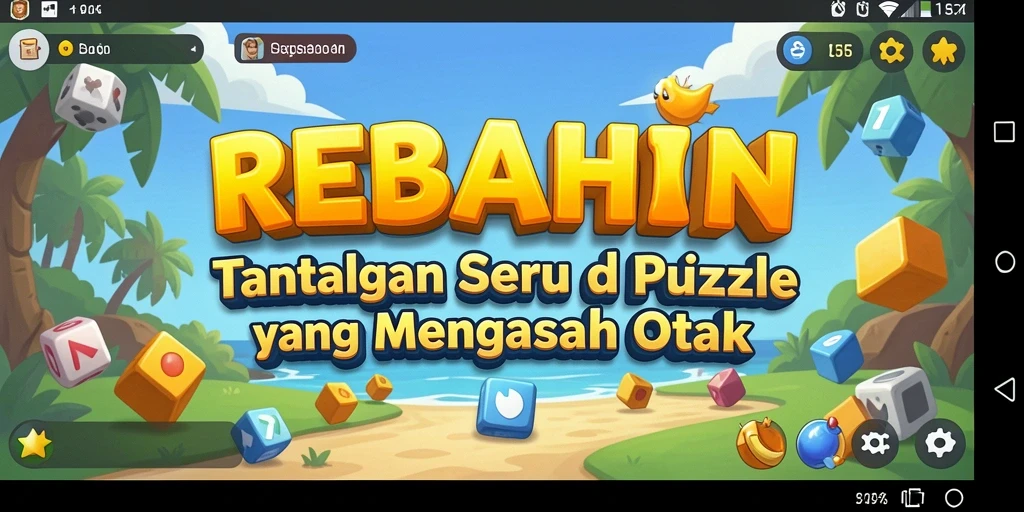 Tampilan gameplay Puzzle yang mengasyikkan di REBAHIN.