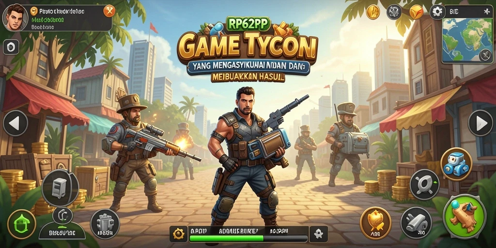 Tampilan screenshot RP62RP yang menunjukkan keseruan gameplay Tycoon.