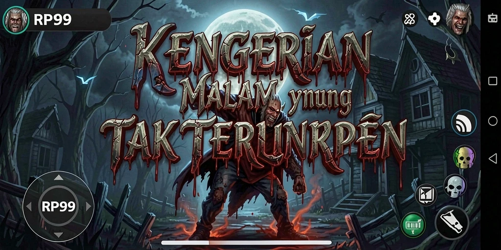 Screenshot gameplay RP99 yang menunjukkan suasana menegangkan.