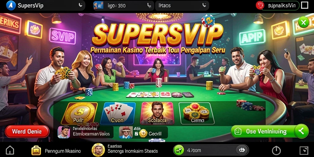 Tampilan gameplay seru di SUPERSVIP yang memikat dan interaktif.