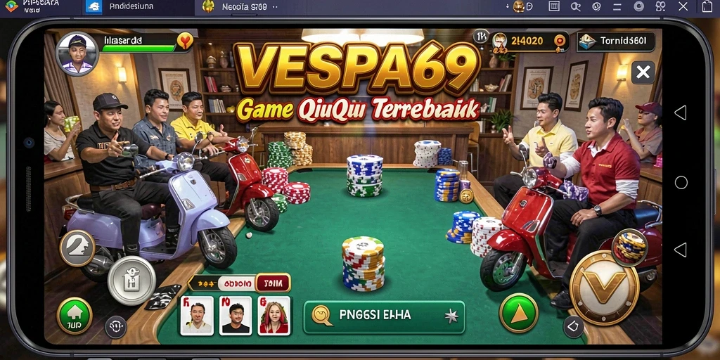 Gameplay seru VESPA69 dengan berbagai fitur menarik.