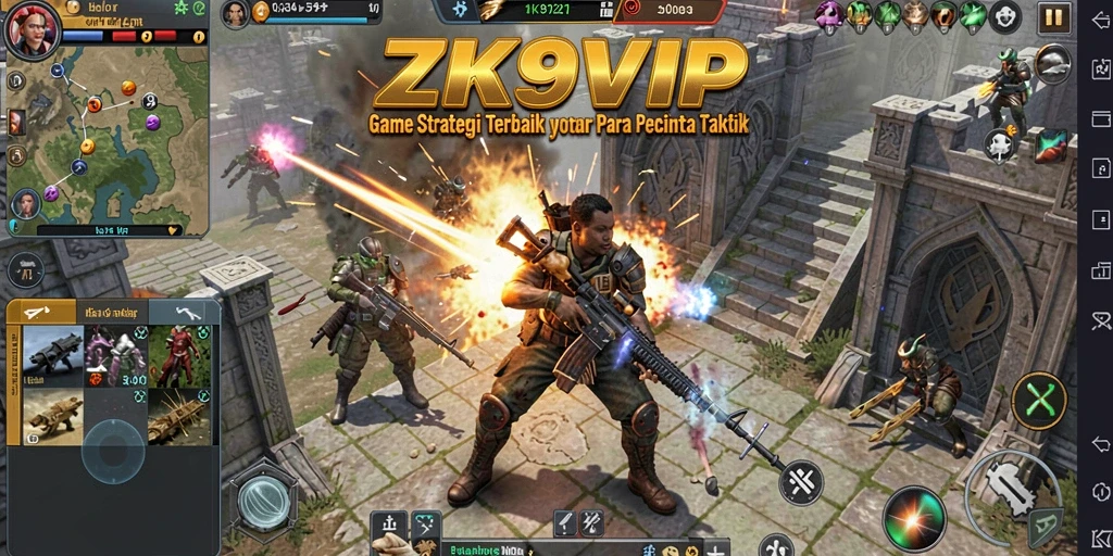 Tampilan gameplay ZK9VIP yang menegangkan dan strategis.