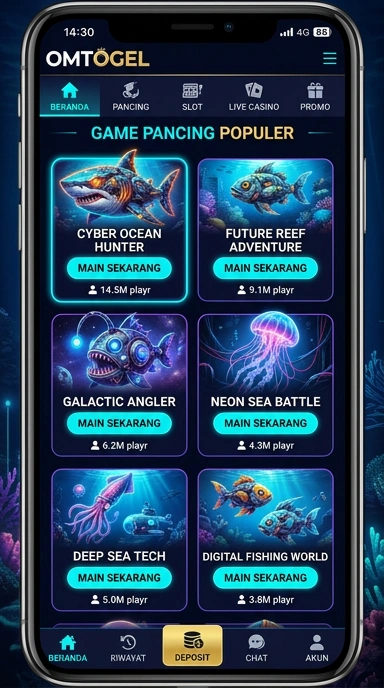Screenshot fitur pencarian aplikasi di omtogel.