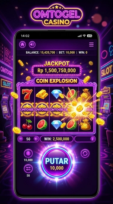 Menu kategori aplikasi dalam aplikasi omtogel.